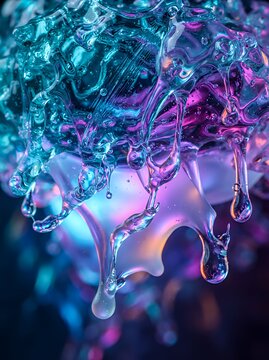 Abstract viscous liquid forms