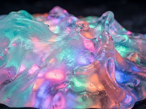 Slime with neon lights