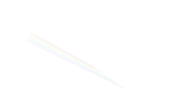 Neon Prism Transparent PNG Film Overlay 077