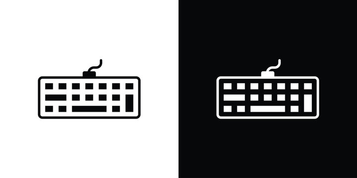 Keyboard icon editable design collection. EPS10