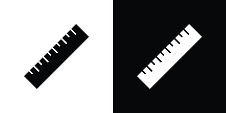 Ruler icon editable design collection. EPS10