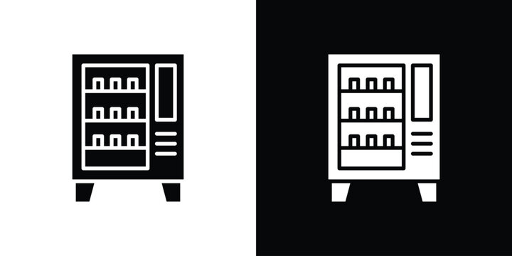 Vending machine icon editable design collection. EPS10