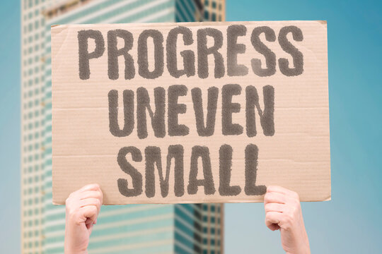 "Progress Uneven Small" Recovery advances in modest, inconsistent steps. SMOKE. PROGRESS. UNEVEN. SMALL. STEPS.