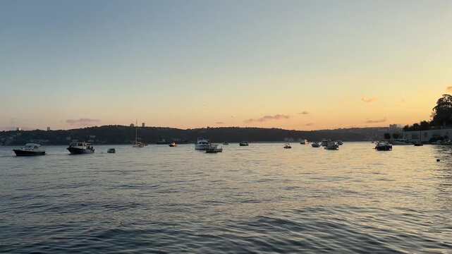 A coastal view from Beykoz, Istanbul, Turkey.