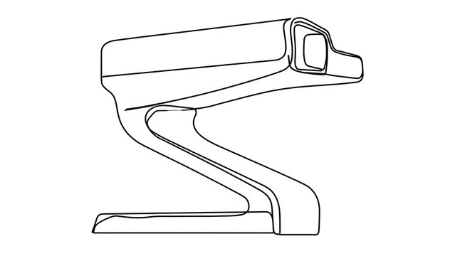Security camera on white background.