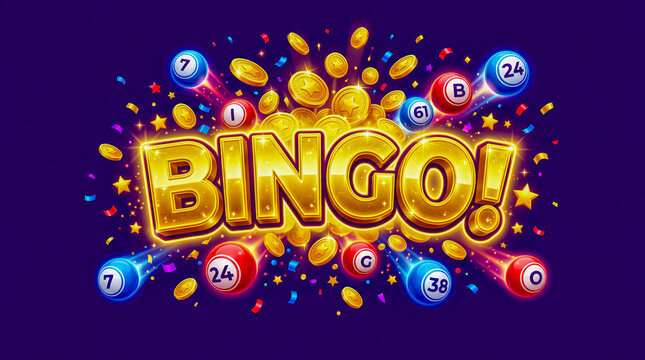 3D Mobile Game UI Splash Screen Bingo Jackpot