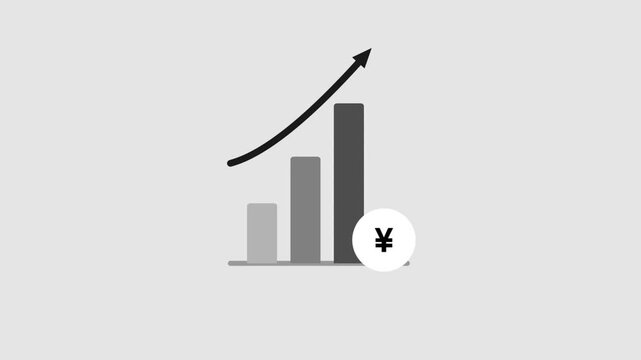 Motion chart with animated data lines and growth statistics on green screen background
