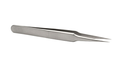 Fototapeta premium Precision watchmaker tweezers for horology, electronics, jewelry repair and fine craftsmanship. Isolated on White background.