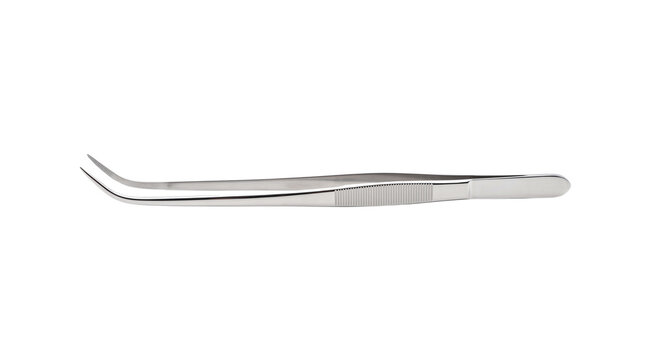 Professional aquascaping tweezers for planted aquariums, aquascape design and aquatic gardening. Isolated on White background.