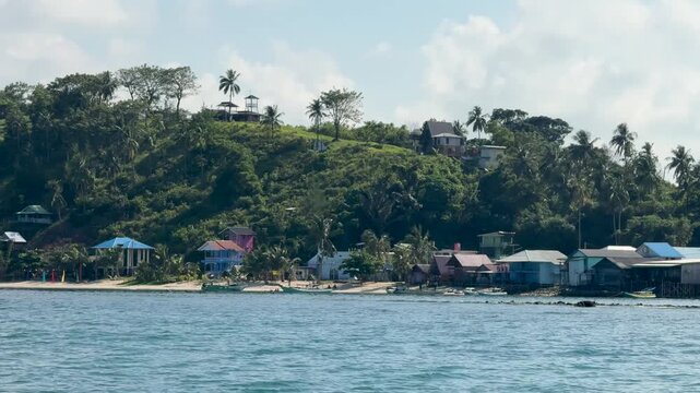 Beautiful scenery at Kotabaru Beach, South Kalimantan.