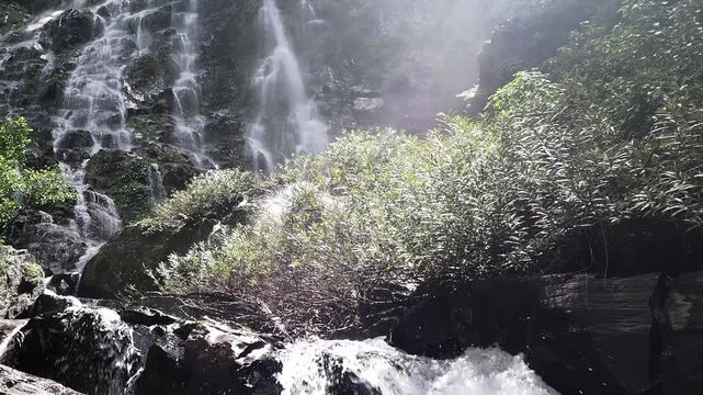 Sairung la-ong dao waterfall is acclaimed as one of the largest and most magnificent waterfalls hidden deep within the forests of the south, located in kapoe district, ranong province, thailand.