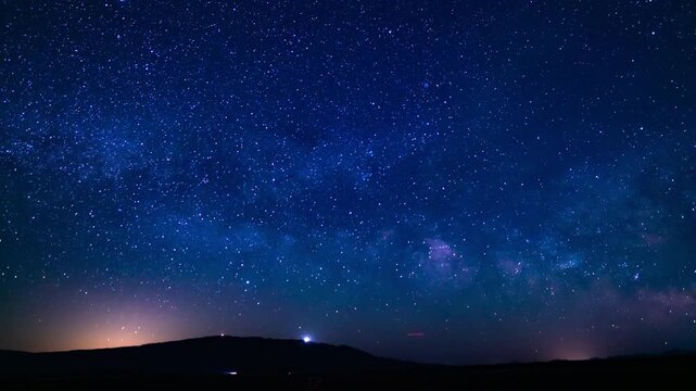 Milky Way Galaxy 24mm Above Trona Pinnacles California Time Lapse Astrophotography