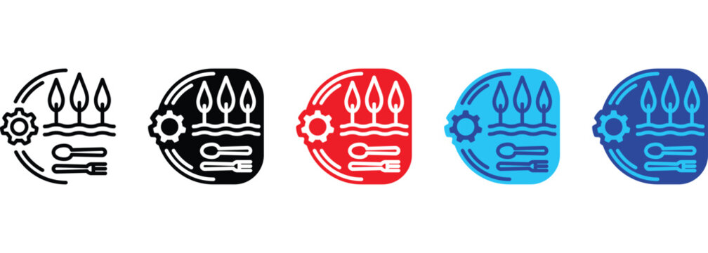Sustainable Agrifood Production banner web icon line outline color vector illustration