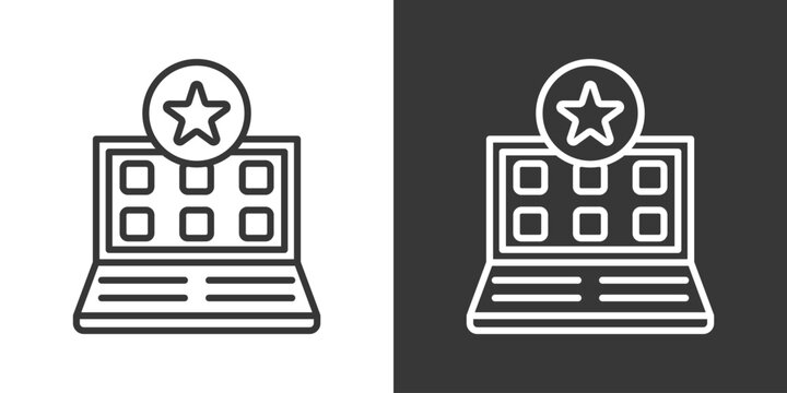 Favorite Icon Set Vector Collection Isolated In Black And White