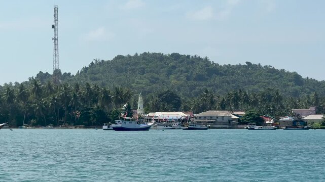 Beautiful scenery at Kotabaru Beach, South Kalimantan.