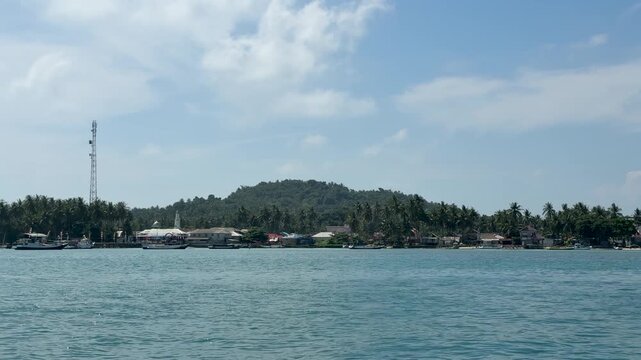 Beautiful scenery at Kotabaru Beach, South Kalimantan.