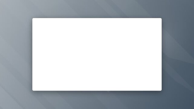White frame placeholder on abstract grey background for corporate presentation