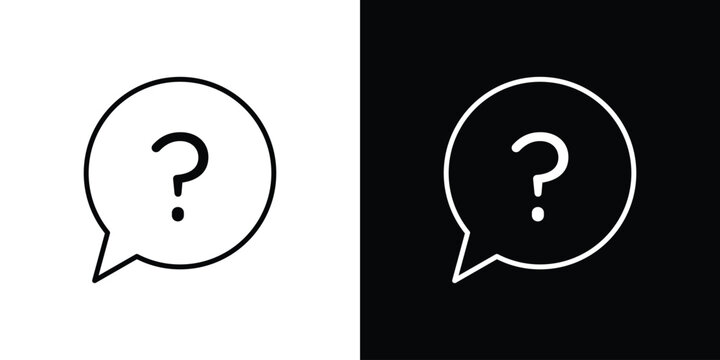 Comment question icon minimal symbol collection