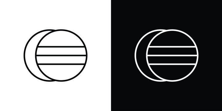 Eclipse icon minimal symbol collection