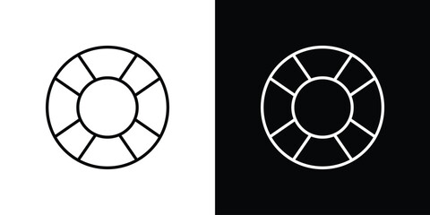Life buoy icon minimal symbol collection © ramsey
