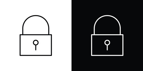 Lock icon minimal symbol collection © ramsey