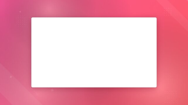 White frame placeholder on a soft pink gradient background for presentation