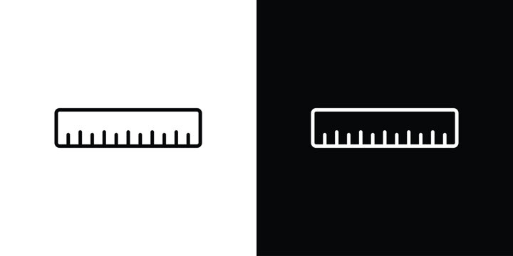 Ruler icon minimal symbol collection