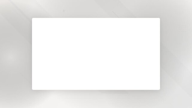 White blank frame mockup on a minimalist light gray background for presentation