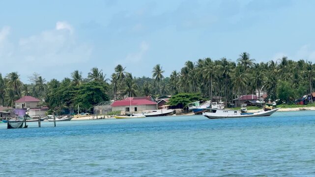 Beautiful scenery at Kotabaru Beach, South Kalimantan.