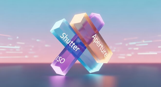 3D Shutter Stock Logo on Water.