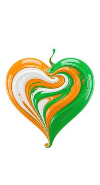 Indian Republic Day heart symbol.