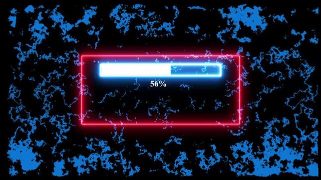 Alert warning concept with exclamation symbol, danger, cyber attack and computer security breach icon loop. Futuristic abstract 3d rendering blue tunnel 