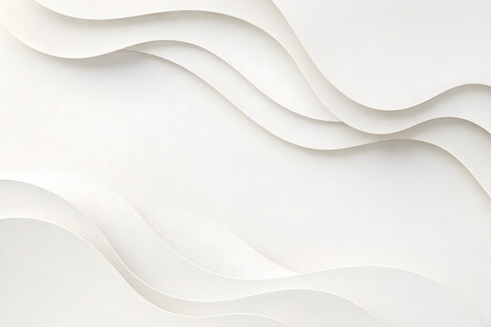 Layered paper waves in soft light