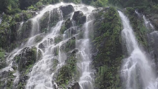 Sairung la-ong dao waterfall is acclaimed as one of the largest and most magnificent waterfalls hidden deep within the forests of the south, located in kapoe district, ranong province, thailand.