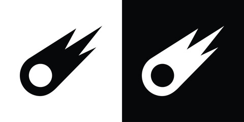 Comet icon outline pictogram series © Vince