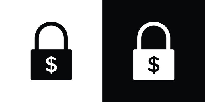 Fixed price icon outline pictogram series