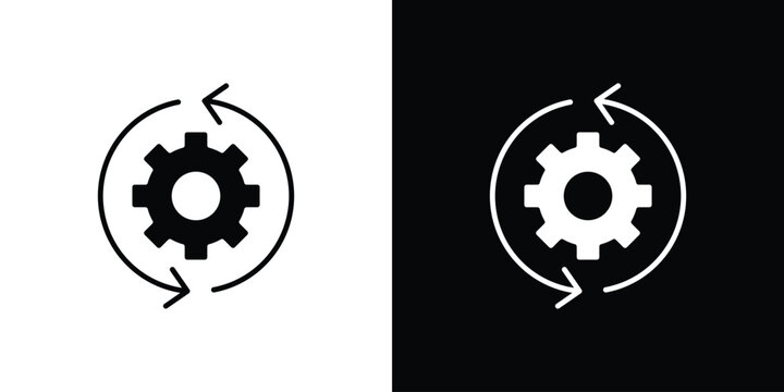 Operations icon outline pictogram series