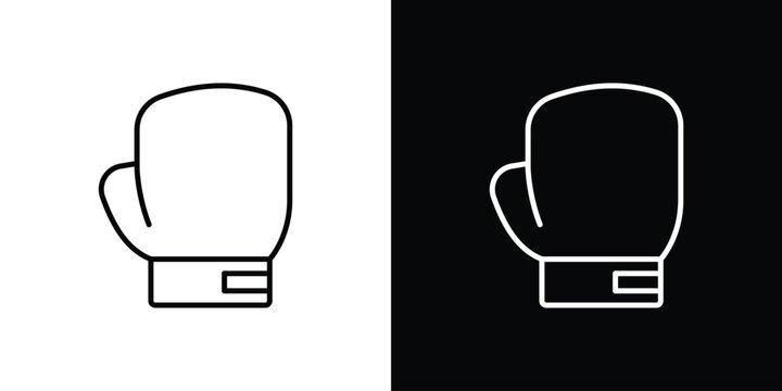 Boxing glove icon collection for website