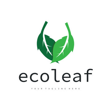 Natural leaf design, elegant, eco-friendly, natural leaf template