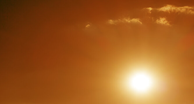 Heat. Hot summer sun