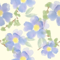 Fototapeta premium Cute ditsy floral seamless pattern, small flower ditsy print
