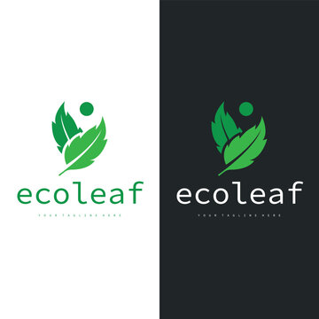 Natural leaf design, elegant, eco-friendly, natural leaf template
