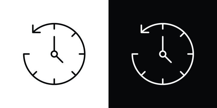 Past time icon collection for website