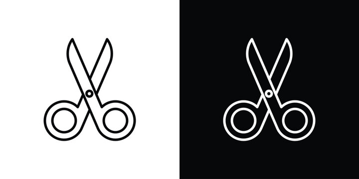 Scissors icon collection for website