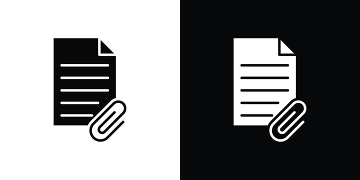 Attach document icon simple elements kit