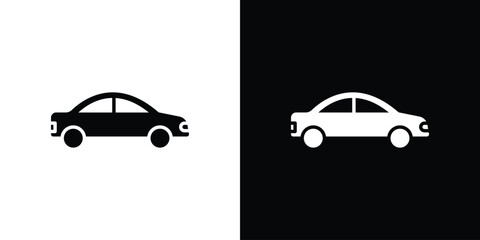 Fototapeta premium Car icon simple elements kit