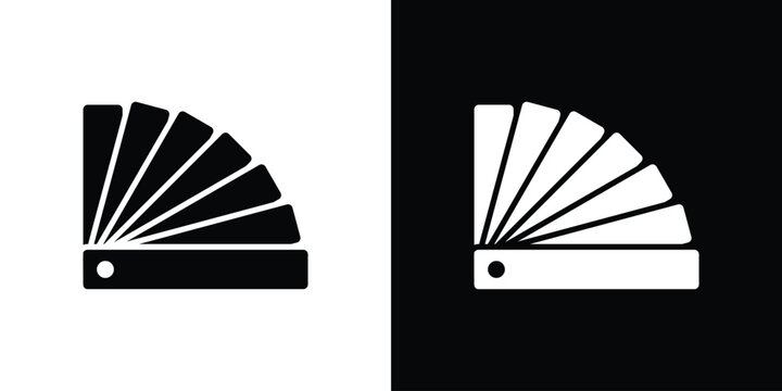 Color swatch icon simple elements kit