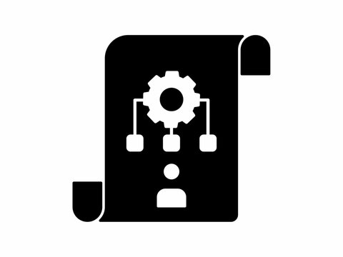 Black it archiecture icon in a simple flat silhouette style.