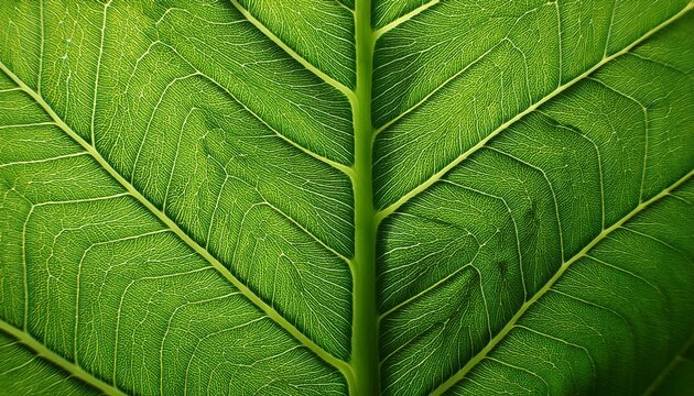 macro of vibrant green leaves with visible texture and veins