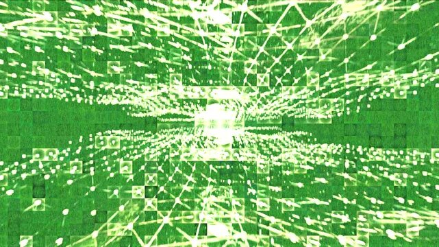 Smooth swirling motion animation with bright green morphing colors. Best suited for transitions, intros, or loopable background effects.